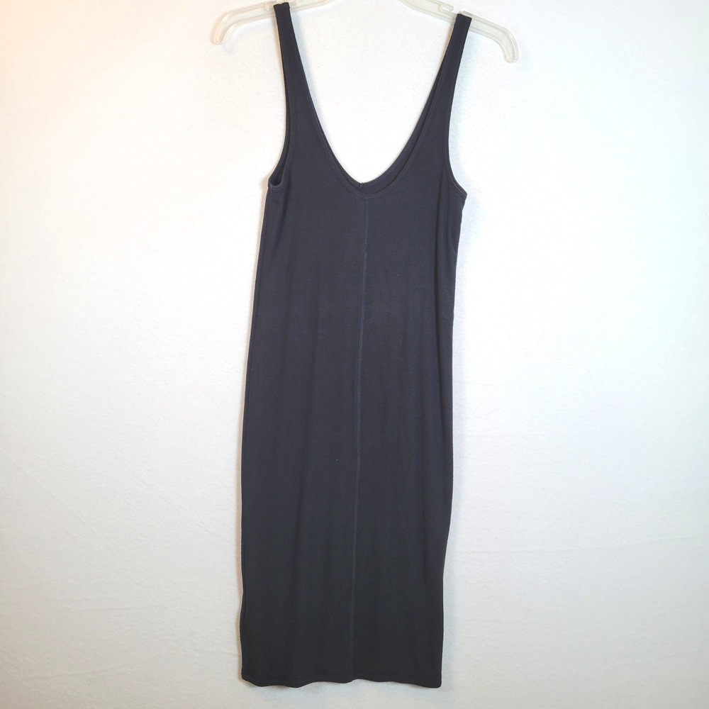 ATM Anthony Thomas Melillo Womens Ribbed Bodycon Tank Dress Black Small Stretchy
